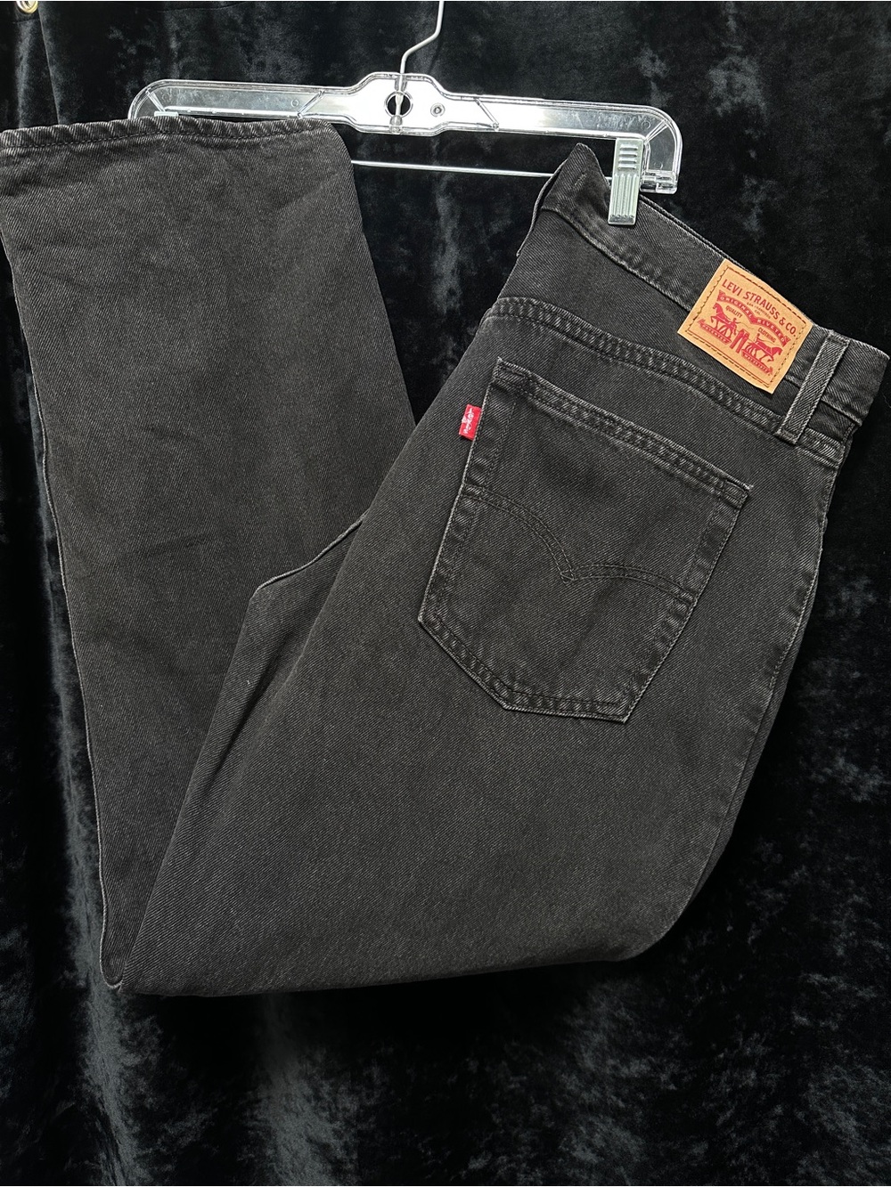 Levi's Women’s Black Baggy Straight-Leg Jeans
